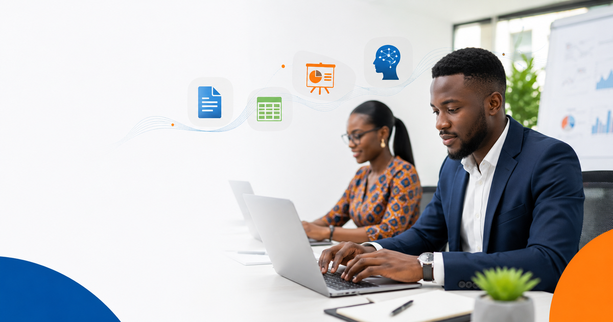Bureautique complète : Word, Excel, PowerPoint et IA — formation SDML GROUPE à Korhogo